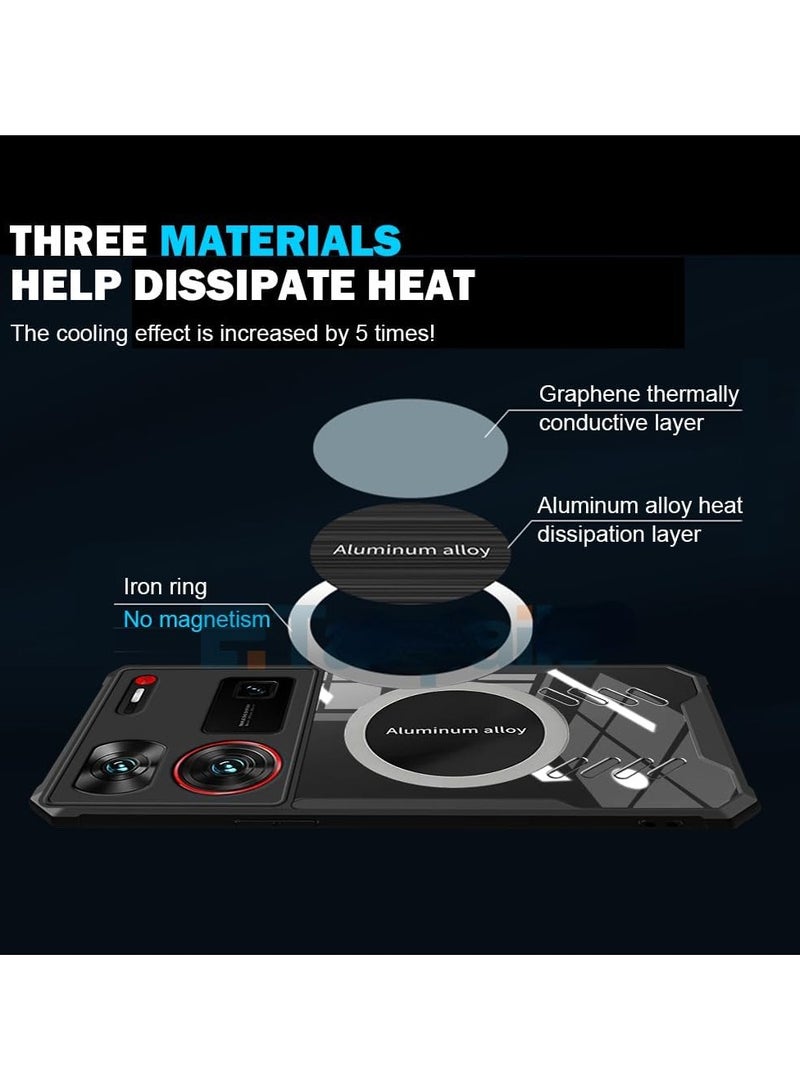 VKL Case Compatible with Nubia Z60 Ultra Shockproof Magnetic Casing Bumper Graphene Heat Dissipation Phone Back Cover - Image 3