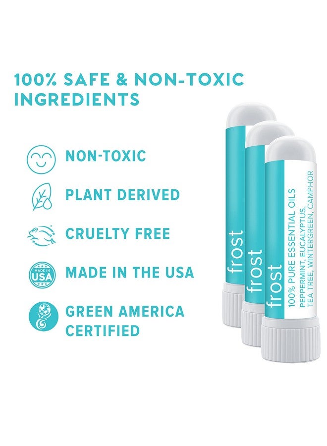 MOXE Frost - Energizing Aromatherapy Nasal Inhaler - Alleviate Headaches, Boost Focus & Energy - Cooling Sinus Blaster - Includes Peppermint, Eucalyptus, & Wintergreen Essential Oils - Usa (3-Pack)… - Image 2