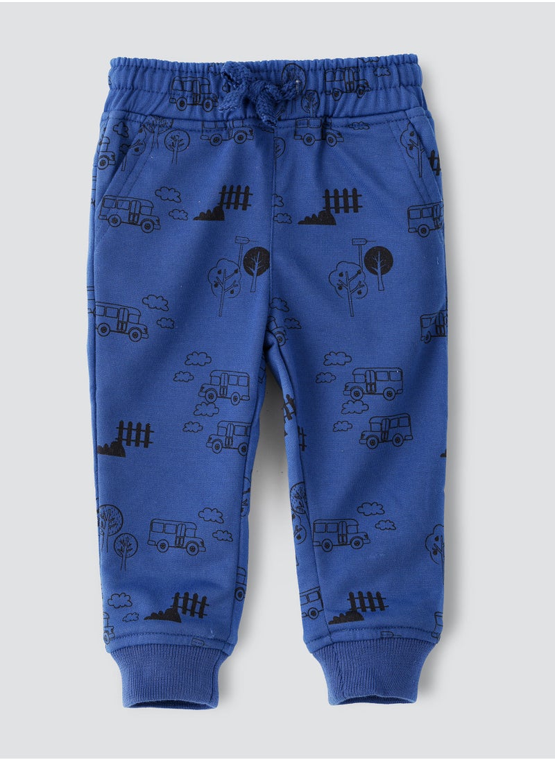 JAM - Knit printed jogger with drawcord - Image 1