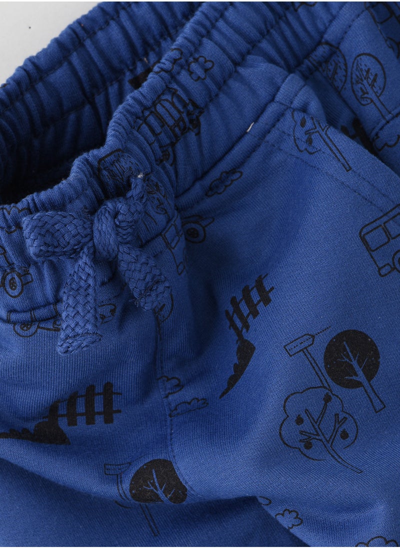 JAM - Knit printed jogger with drawcord - Image 1