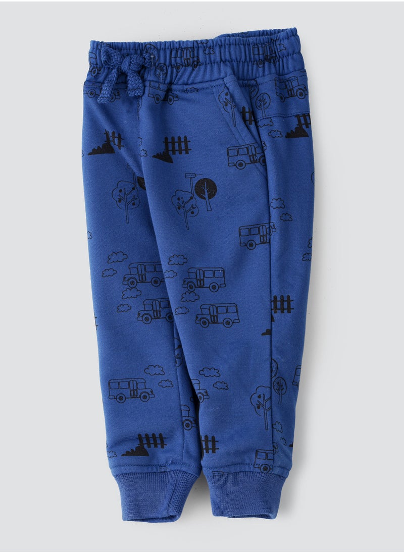 JAM - Knit printed jogger with drawcord - Image 1