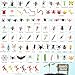 Coopay 102Piece Plastic Insect Assorted Fake Mini Realistic Bugs Toys Includes Multicolored Lifelike Butterfly for Education Insect Themed Party Halloween and Birthday Gifts - Image 4