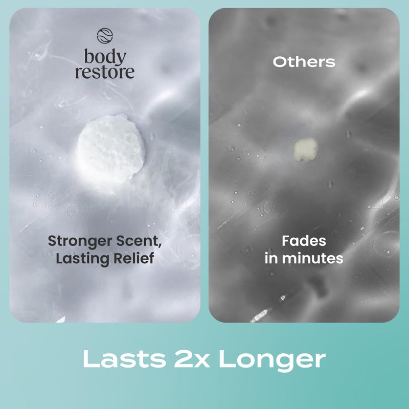 Body Restore Shower Steamers Aromatherapy 15 Pack - Christmas Stocking Stuffers for Men, Birthday Gifts for Women, White Elephant, Relaxation, Self Care - Eucalyptus - Image 5