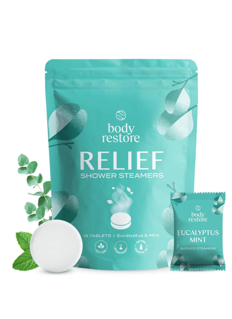 Body Restore Shower Steamers Aromatherapy 15 Pack - Christmas Gifts for Women, Stocking Stuffers, Birthday Gifts for Mom, White Elephant Gift, Travel Essentials, Self Care - Eucalyptus - pzsku/ZB81949EAC74A95ED69D5Z/45/_/1715967229/e453ae8e-8398-495f-8cfd-555c6969fe3d