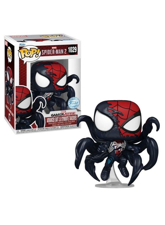 Funko Pop! Advanced Suit 2.0 Symbiote Takeover 1029 Spider-Man 2 Sticker Special Edition  - Image 1