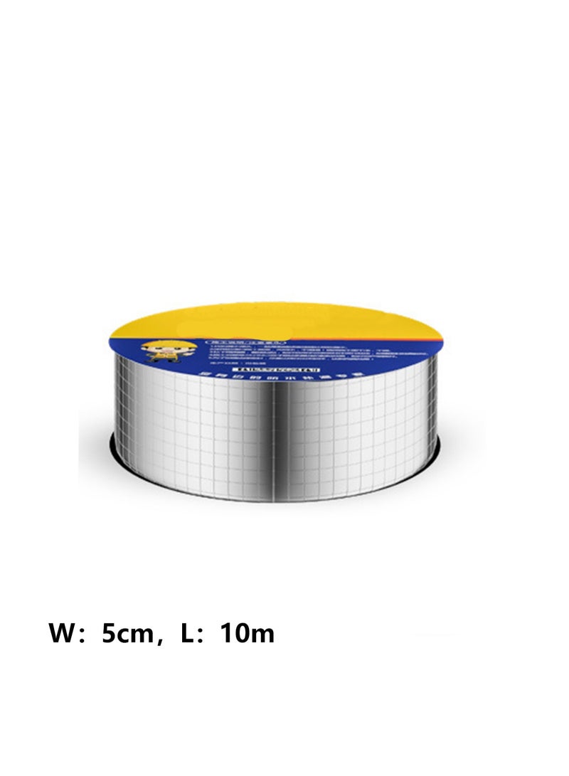 Butyl Tape Waterproof Tape Aluminum Foil Tape, Suitable For Rv Repair, Window, Silicone, Ship And Pipe Sealing, Glass And Edpm Rubber Roof Repair, Silver (Large Square Ordinary Style Width 5cm * Len - Image 2