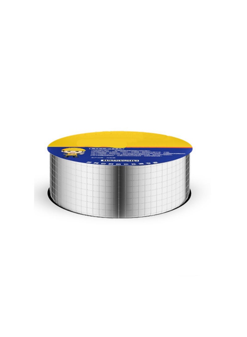Butyl Tape Waterproof Tape Aluminum Foil Tape, Suitable For Rv Repair, Window, Silicone, Ship And Pipe Sealing, Glass And Edpm Rubber Roof Repair, Silver (Large Square Ordinary Style Width 5cm * Len - Image 1