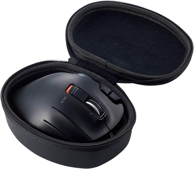ELECOM Official Hard EVA Travel Protection Storage Case Replacement for M-XT2&3 Series, Wired/Wireless Thumb Control Trackball Mouse, Ergonomic Design, Optical Gaming Sensor - Case Only (BMA-XT2BK) - Image 1