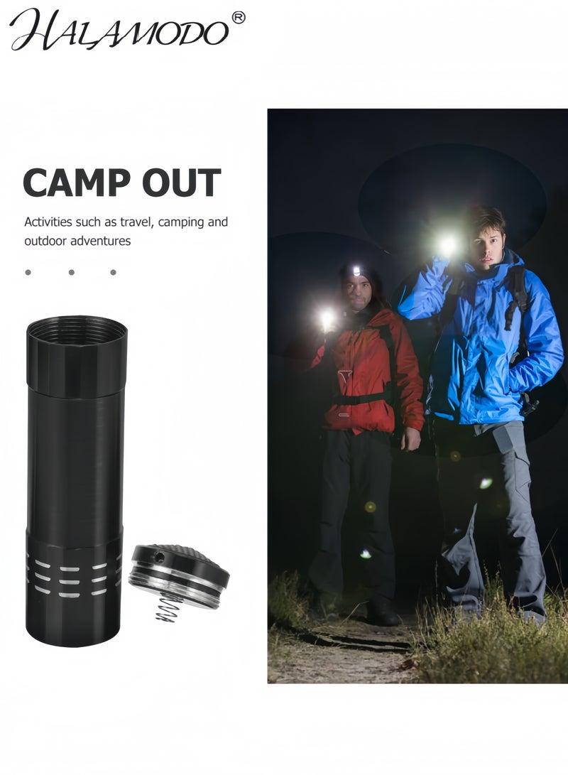 HALAMODO 9 LED Torch in Black Color, Size 5x7cm  - Image 2