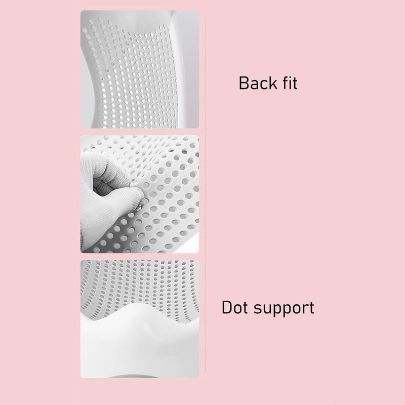 klarako Baby Bather, Bath Support for Bathtub or Sink, Slip Resistant & Ergonomic Bath Net Baby Bath Tub Lying Support Bracket Bath Mat for Newborn Infant (Light Gray) - Image 3