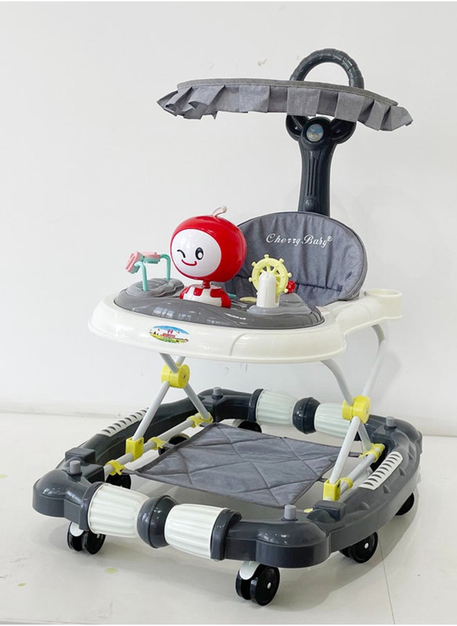 kiddoz Baby Walker - Dark Grey  - Image 2