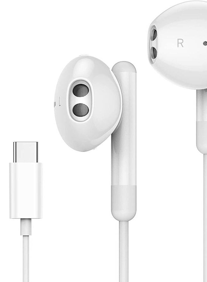 DNSEA سماعات USB-C لهاتف سامسونج جالاكسي S25 FE S25 S25 بلس S25 ألترا، سماعات سلكية USB C مع ميكروفون وتحكم عن بعد، سماعات إلغاء الضوضاء من نوع C، سماعات أذن سلكية لهاتف جالاكسي S25 FE S25 S25+ S25 ألترا - Image 1