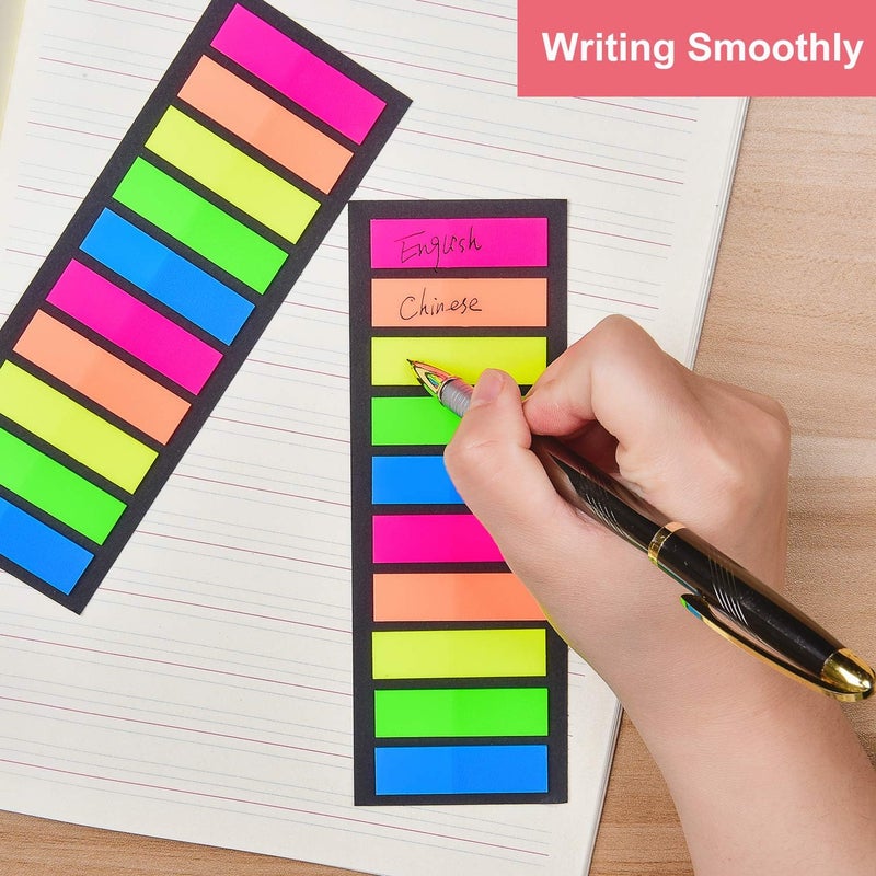 Morepack 2000 Pieces Sticky Tabs, Colored Sticky Note Index Tabs, Page Markers Flags for Book Markers, Book Annotation Tabs - Image 4