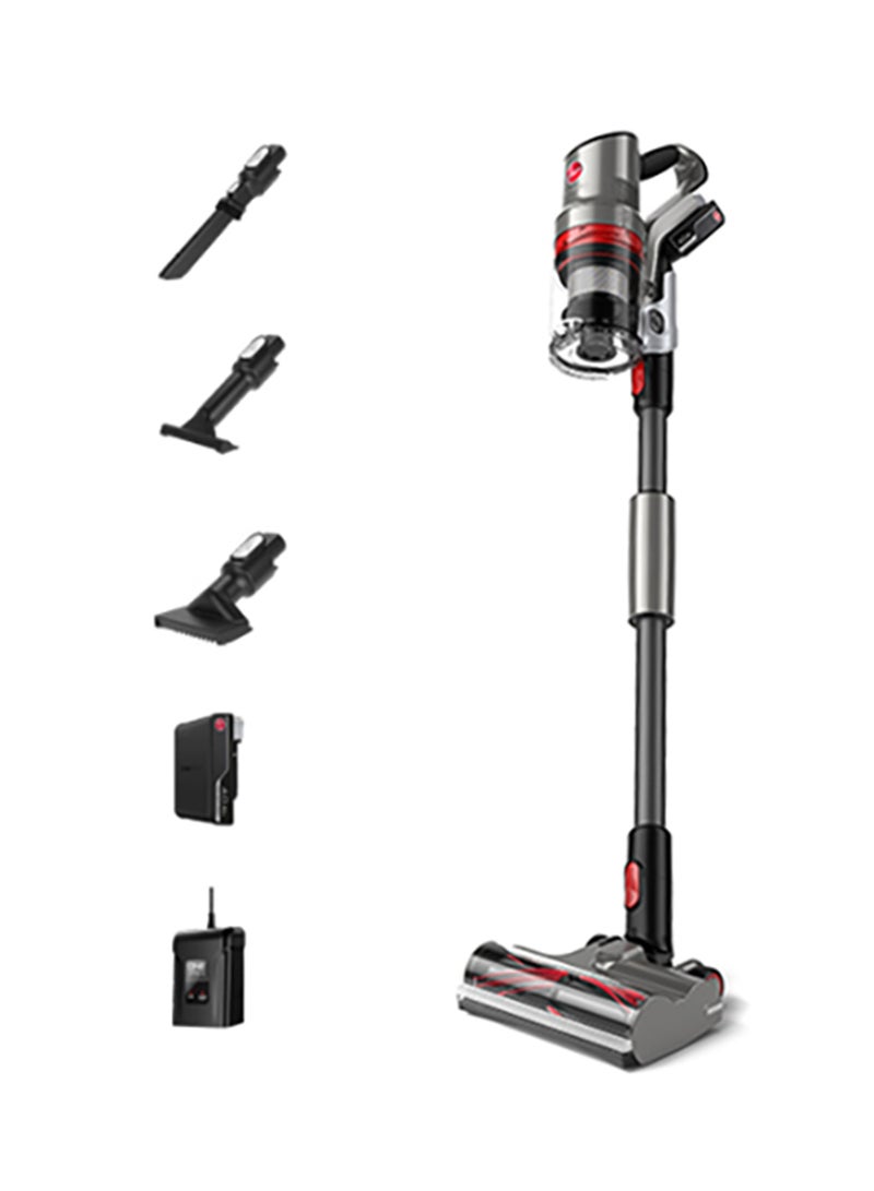 Hoover HomePro Plus Cordless Stick Vacuum Cleaner, 45 Min Runtime, HairWrap Resist, FlexiClean Pole, LED Lights (CLSV-HPMA) 5 W CLSV-HPMA Graphite & Red - Image 1