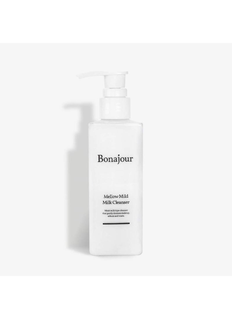 BONAJOUR BONAJOUR Mellow Mild Moisture Milk Cleanser  Vegan beauty Natural Face Wash For sensitive skin for Daily Face Washing 67 Fl Oz 