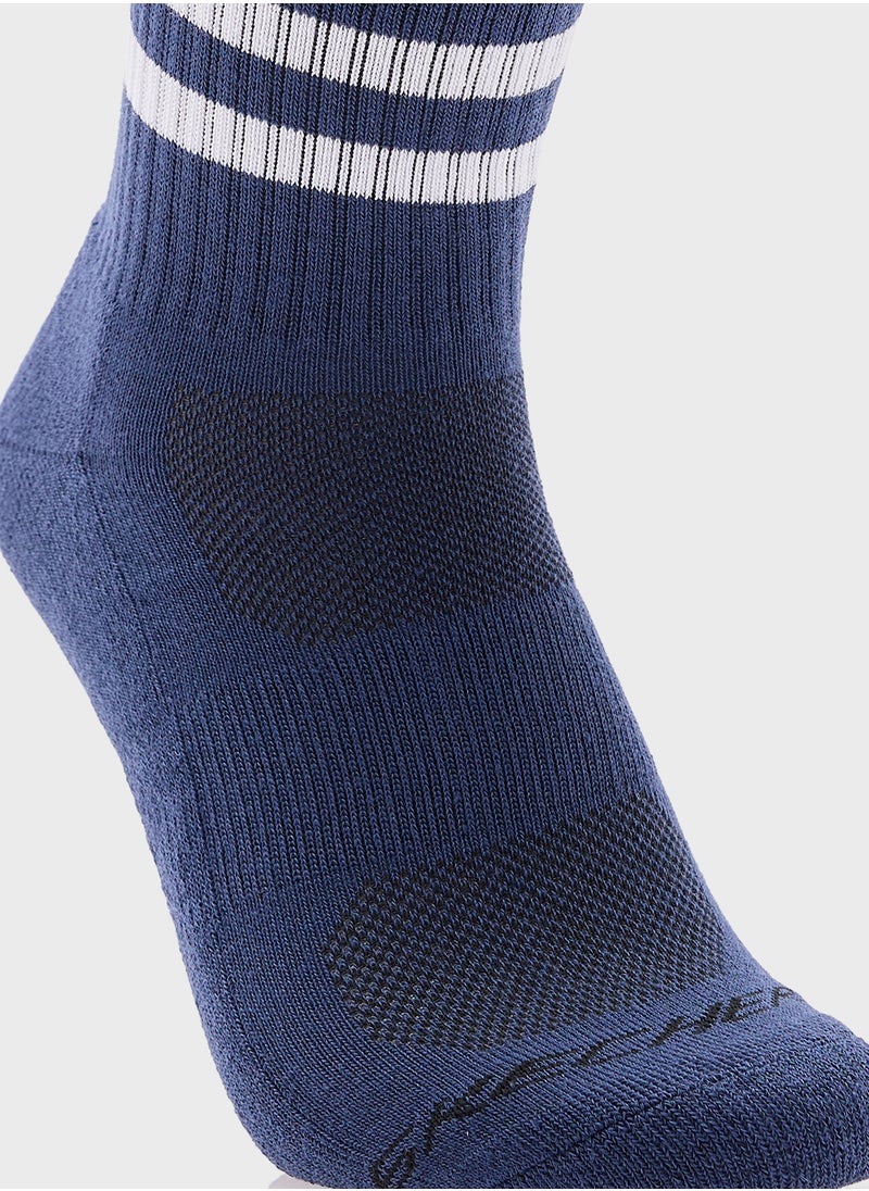 SKECHERS 3 Pack Terry Hi Qtr Crew Socks  - Image 5