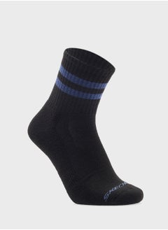 SKECHERS 3 Pack Terry Hi Qtr Crew Socks  - Image 3