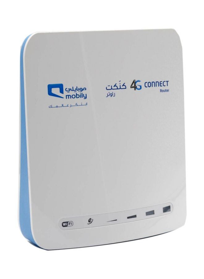 Mobily 4G Connect Router White/Blue - Image 1