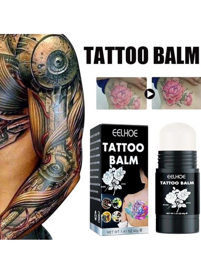 EELHOE Tattoo Aftercare Balm, Tattoo Balm for Old & New Tattoo Healing, Moisturizer and Brightener for Color Enhance, Vegan Tattoo Cream No-Petroleum 1.41 Oz - Image 1