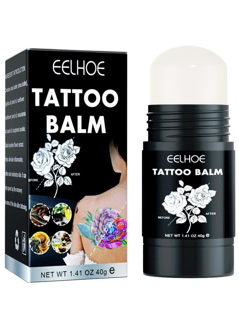 EELHOE Tattoo Aftercare Balm, Tattoo Balm for Old & New Tattoo Healing, Moisturizer and Brightener for Color Enhance, Vegan Tattoo Cream No-Petroleum 1.41 Oz - Image 2
