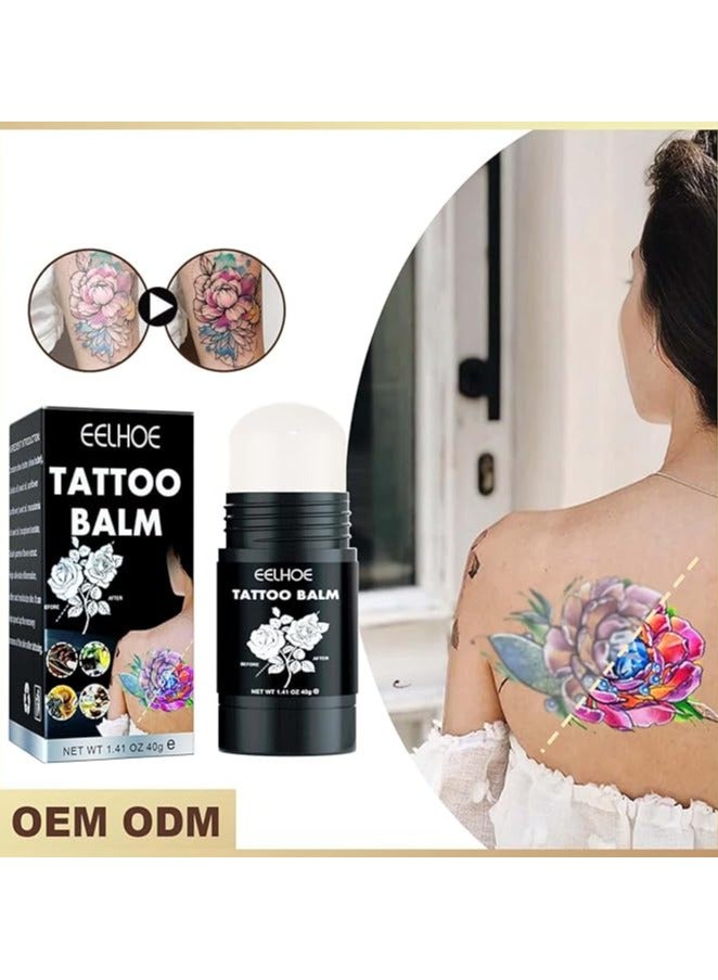 EELHOE Tattoo Aftercare Balm, Tattoo Balm for Old & New Tattoo Healing, Moisturizer and Brightener for Color Enhance, Vegan Tattoo Cream No-Petroleum 1.41 Oz - Image 3