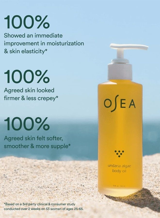 Osea Malibu Undaria Algae Body Oil 5 oz | Firming, Non-Greasy & Fast Absorbing | Vegan & Cruelty Free Seaweed Moisturizer - Image 2
