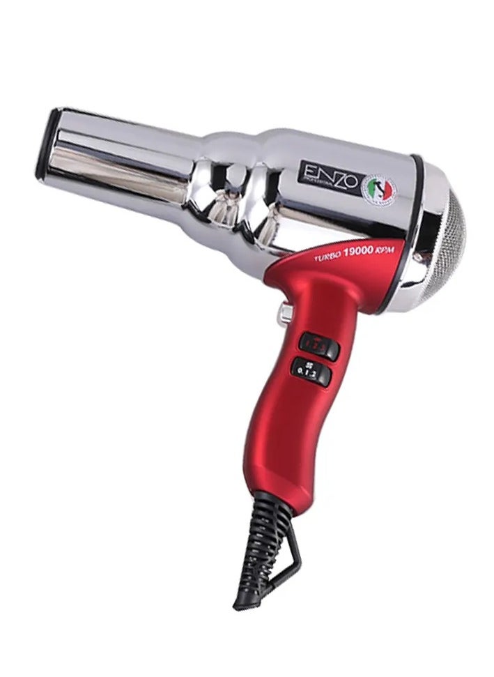 ENZO Professional - ENZO EN-8228 High-Power Retro Hair Dryer Stainless Steel AC Motor for Fast Drying & Salon Results - Image 1