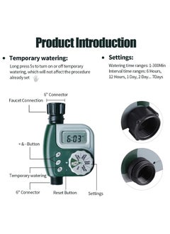 Taimi Automatic Water Sprinkler Timer Green/Grey 2pcs  - Image 5