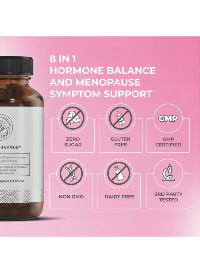 Meoed Hormone Harmony for Women – Natural Menopause Support for Mood, Stress & Sleep Balance, 72 Vegan Capsules - Image 4