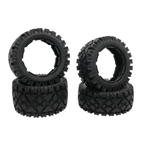 FLMLF All Terrain Wheel Tires Front Rear Tyre Skin for 15 HPI ROFUN BAHA ROVAN KM Baja 5B SS Buggy Truck Rc Car Parts - Image 1