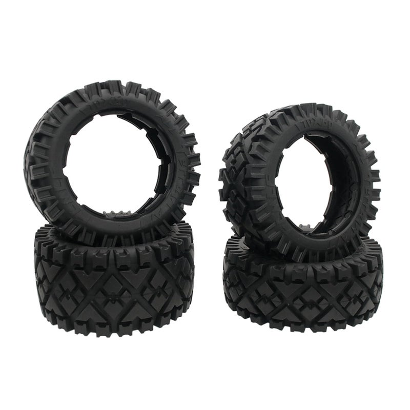FLMLF All Terrain Wheel Tires Front Rear Tyre Skin for 15 HPI ROFUN BAHA ROVAN KM Baja 5B SS Buggy Truck Rc Car Parts - Image 2