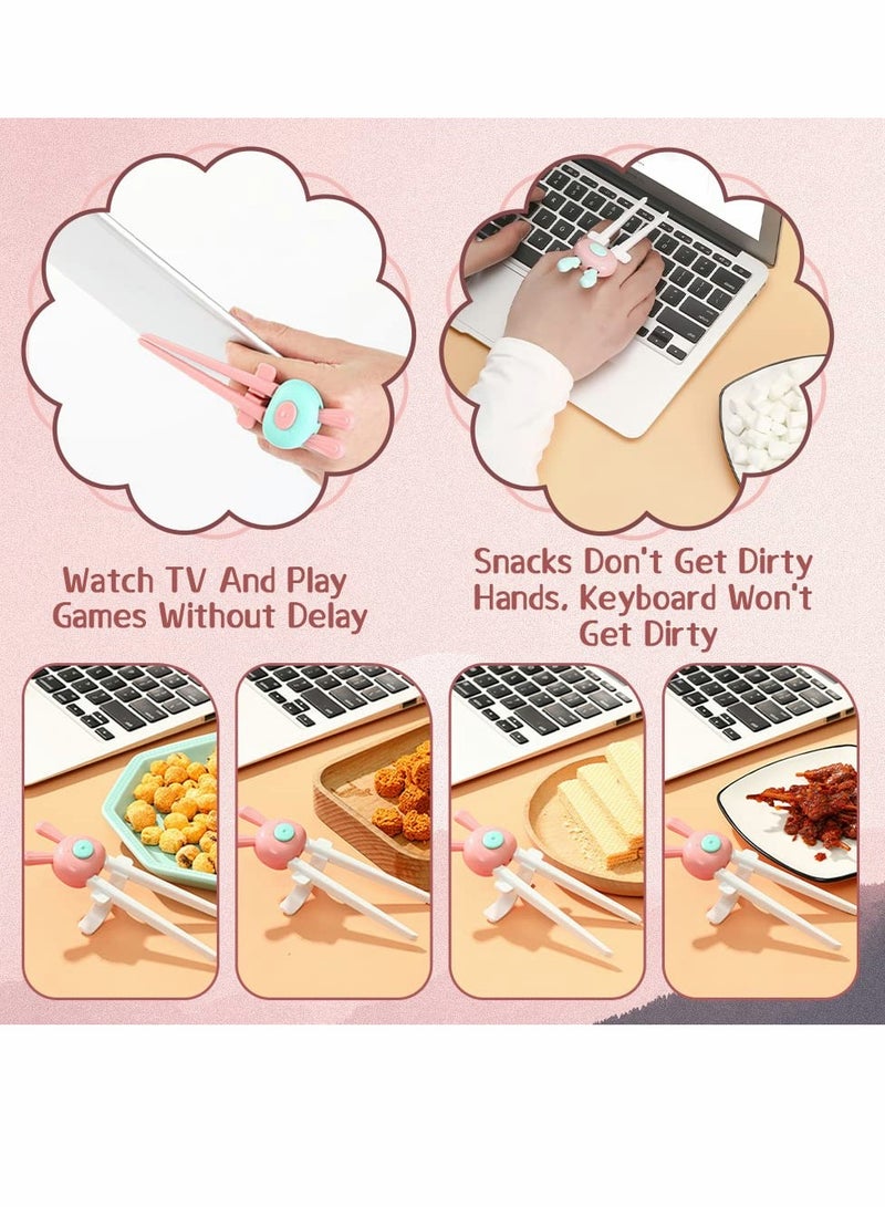 Finger Chopsticks for Gamers, Snack Clips Gaming Finger Sleeves, Game Controllers, Game Accessories, Cell Phone Accessories (4pcs)  - Image 4