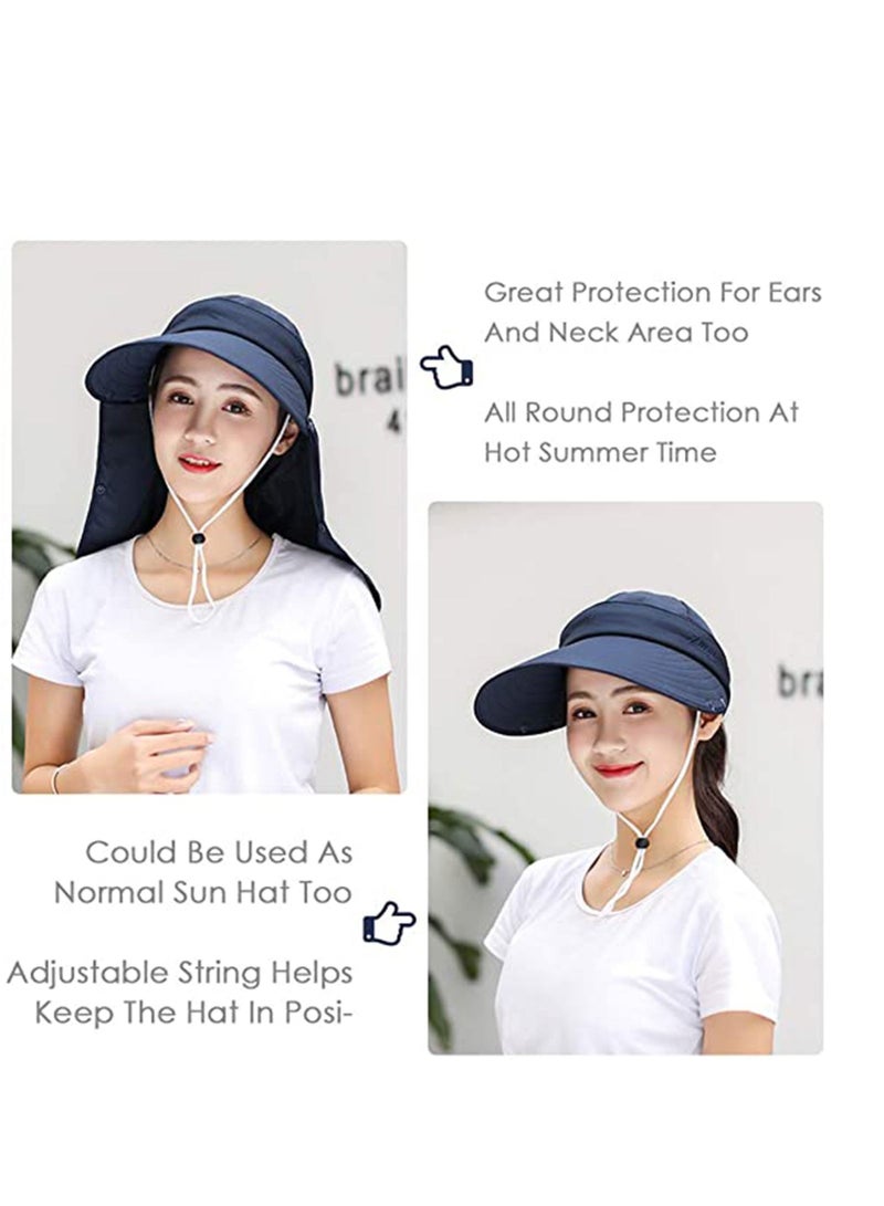 Excefore Wide Brim Sun Hat, Fishing Hat for Men & Women, Outdoor UV Sun Protection Hat, Waterproof Breathable Nylon Hiking Hat, Multifunctional UPF 50 Protection Bucket Fishing Cap - Image 3