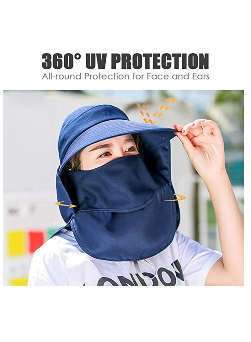 Excefore Wide Brim Sun Hat, Fishing Hat for Men & Women, Outdoor UV Sun Protection Hat, Waterproof Breathable Nylon Hiking Hat, Multifunctional UPF 50 Protection Bucket Fishing Cap - Image 4