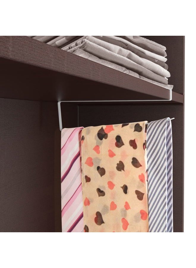 KIKISML Paper Roll Holder, 2 Pack Paper Towel Holder Cabinet Hanging Kitchen Roll Hanger Dispenser Storage Rack Towel Necktie Bedroom Toilet Organization Storage [No Drilling No Tool Required]- White - Image 5