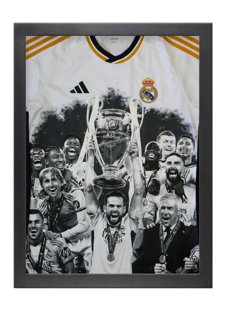 Boomah Accessories Real Madrid UCL Champion - Framed Poster 30x40cm - Football Memorabilia, Soccer Collectible, Gift for Fans 