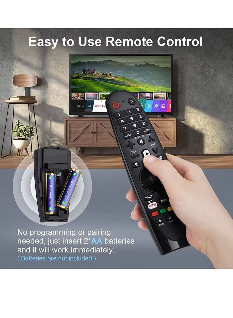 إيف جهاز تحكم عن بعد عالمي لاستبدال جهاز تحكم عن بعد ماجيك تلفاز ذكي من LG ، مع أزرار لفيديو Netflix Prime - Image 3