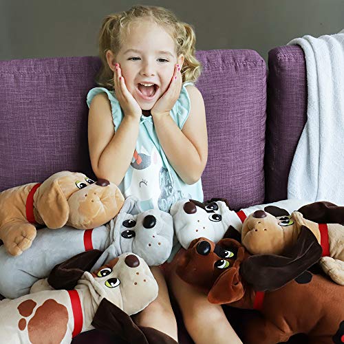 Basic Fun POUND PUPPIES Basic Fun Classic Stuffed Animal Plush Toy Great Gift for Girls Boys 17 Red with Black Spots - Image 5