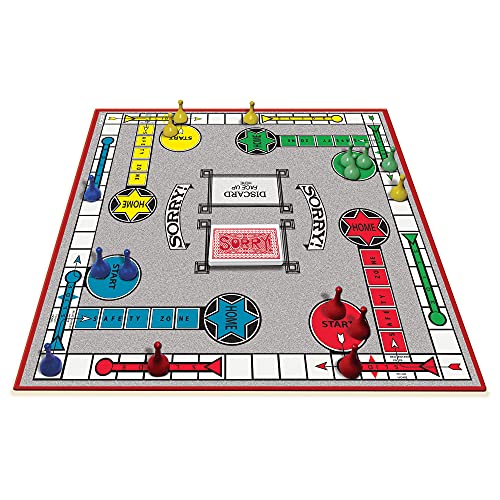 Winning Moves Classic Sorry with Retro Artwork and Components by Winning Moves Games USA a Family Favorite for Almost 100 Years for 14 Players Ages 6 - Image 5