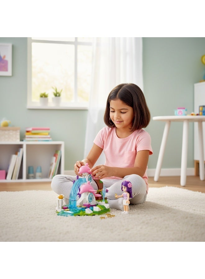 Qman Cherry Dolphin Trevi Fountain Building Set - X1 Mini Figure, 109 Pieces - Image 2