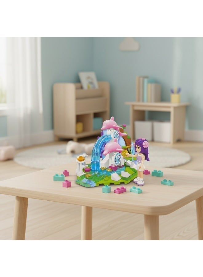 Qman Cherry Dolphin Trevi Fountain Building Set - X1 Mini Figure, 109 Pieces - Image 3