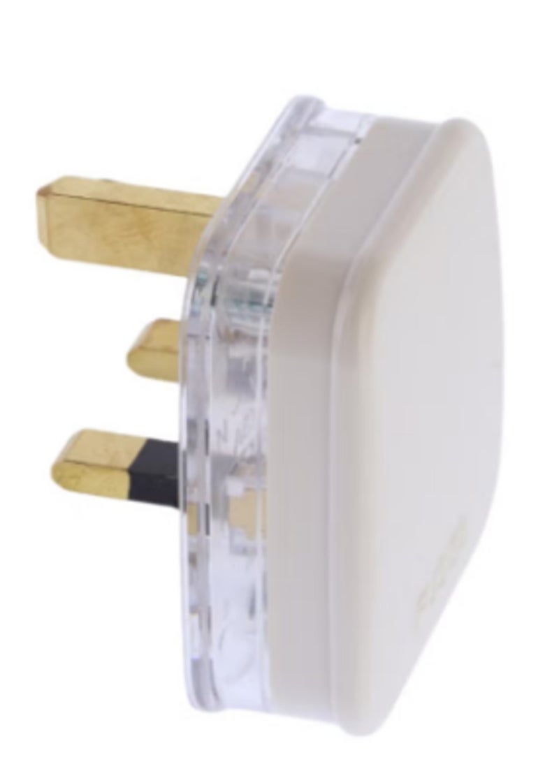 Transparent 13A 3-Pin Plug with Built-in Fuse – Heavy-Duty Copper Core, Safe & Durable Electrical Plug for Home, Office, and Appliances – 250V AC Transparent Power Plug with Secure Grip Design - Image 3