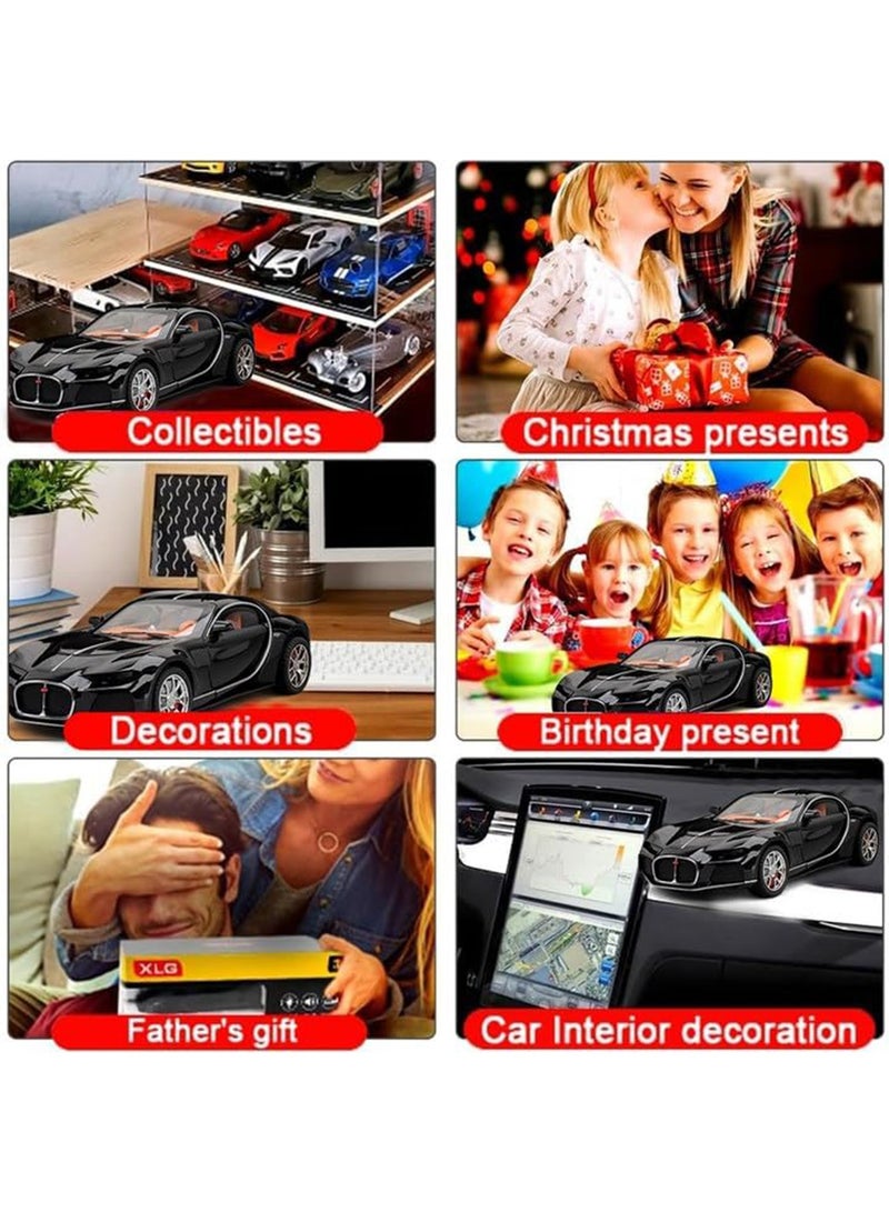 1:24 Scale  Die-Cast Model Car – Alloy Toy Car with Opening Doors, Pull Back Action, Lights  Sounds - Image 4