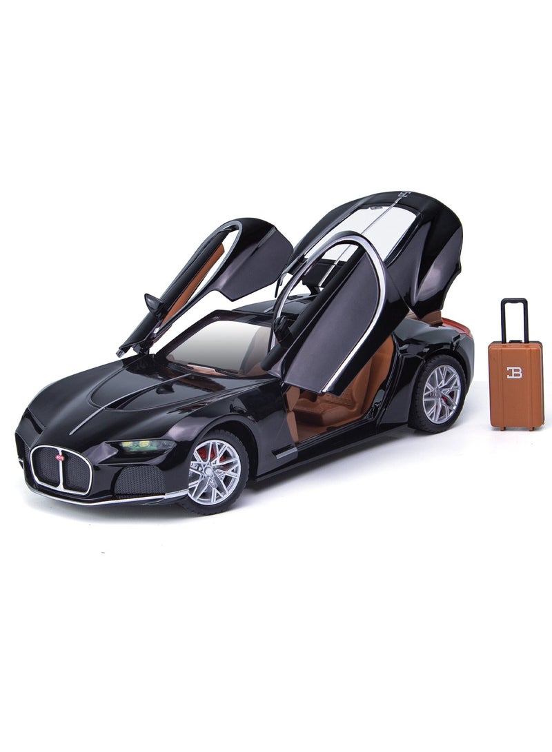 1:24 Scale  Die-Cast Model Car – Alloy Toy Car with Opening Doors, Pull Back Action, Lights  Sounds - Image 1