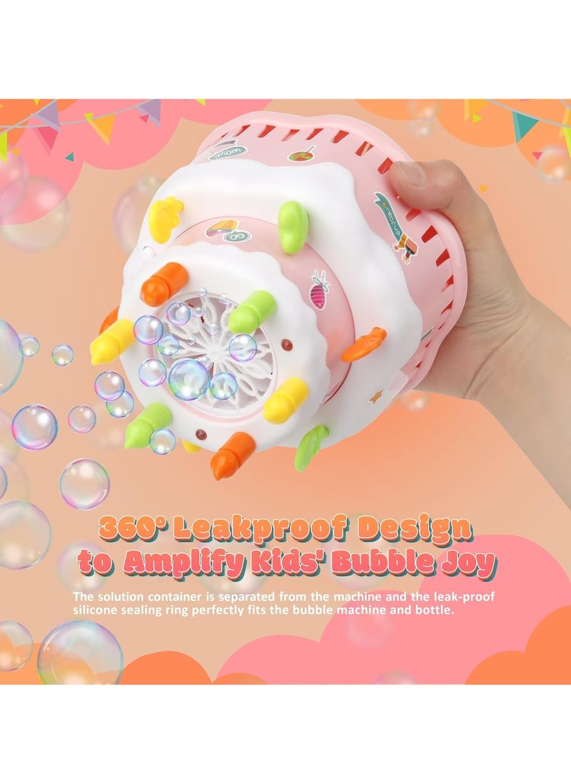 Birthday Cake Bubble Maker with Lights and Music