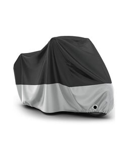 SYOSI Waterproof Motorcycle Cover, Outdoor Motorcycle Cover Motorbike Cover, All Season Outdoor Protection, Motorcycle Garage Cover Winter-proof with 2 Windproof Buckles Lock Hole  - Image 1