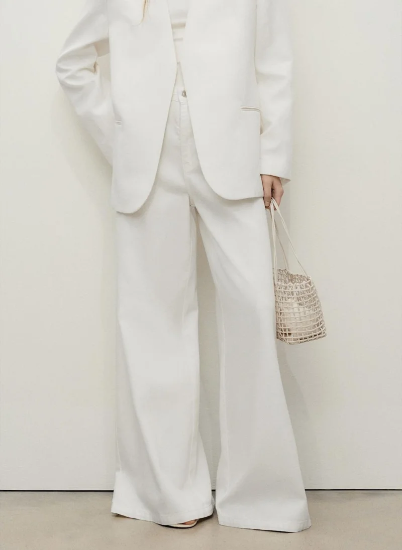 MANGO High-Rise Wideleg Jeans