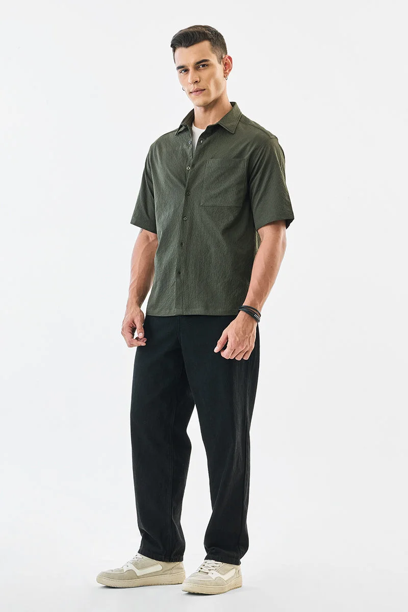 SNITCH Textured Oversized Shirt