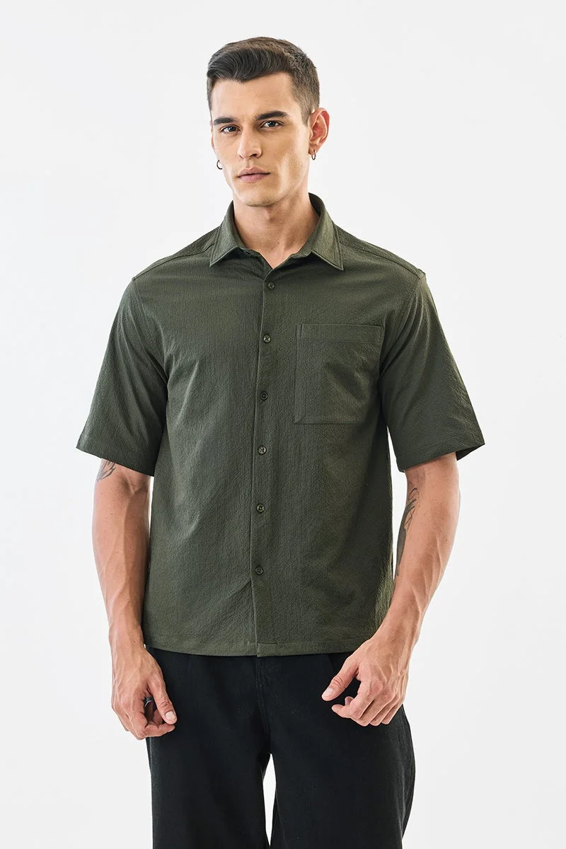 سنيتش قميص فضفاض بنقوش