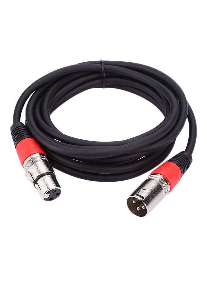 NIBEMINENT Microphone Mixer XLR Balanced Patch Flex Cable Lead Black 